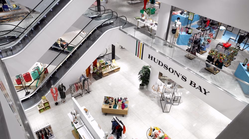 View of the generous sales area from the top floor