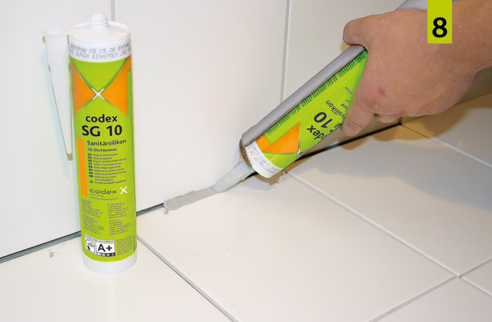 Finally, movement, connection and expansion joints are closed with codex SG 10 or SG 20.